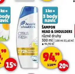 Penny Market Head & shoulders šampon na vlasy nabídka