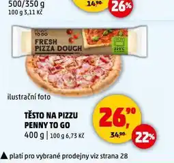 Penny Market Těsto na pizzu nabídka