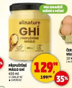 Penny Market Ghí přepuštěné máslo nabídka