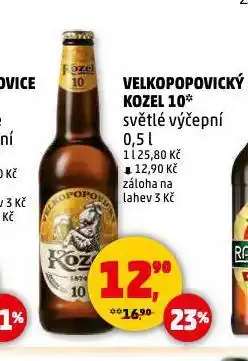 Penny Market Pivo velkopopovický kozel nabídka