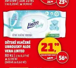 Penny Market Linteo baby dětské vlhčené ubrousky nabídka