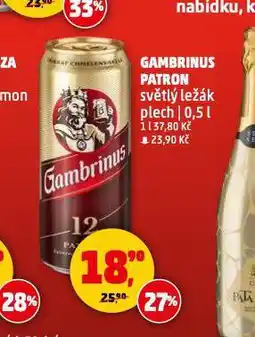 Penny Market Pivo gambrinus nabídka