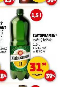 Penny Market Pivo zlatopramen nabídka