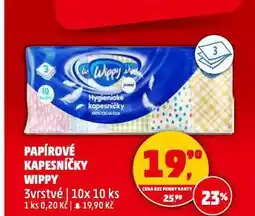 Penny Market Wippy papírové kapesníčky nabídka