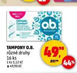 Penny Market O.b. tampony nabídka