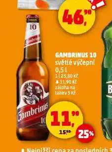Penny Market Pivo gambrinus nabídka