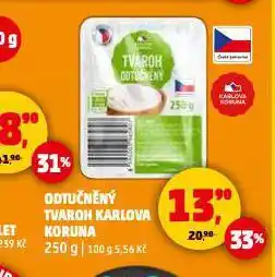 Penny Market Odtučněný tvaroh nabídka