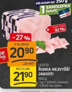 Flop LE&CO Šunka nejvyšší jakosti nabídka
