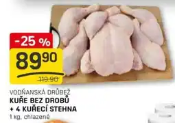 Flop Vodňanská drůbež Kuře bez drobů + 4 kuřecí stehna nabídka