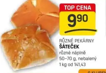 Flop Různé pekárny šáteček nabídka