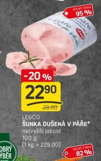 Flop LE&CO Šunka dušená v páře nabídka