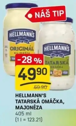 Flop HELLMANN'S Tatarská omáčka, majonéza nabídka