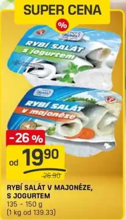 Flop Rybí salát v majonéze, s jogurtem nabídka