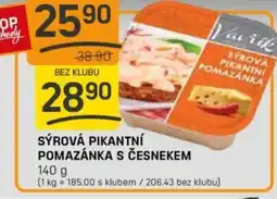 Flop Sýrová pikantní Pomazánka s česnekem nabídka