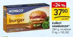 Flop NOWACO Kuřecí hamburger nabídka