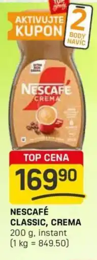 Flop NESCAFÉ Classic, crema nabídka
