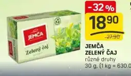 Flop Jemča zelený čaj nabídka