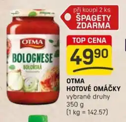 Flop OTMA Hotové omáčky nabídka