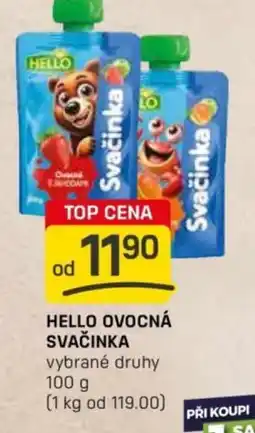 Flop HELLO ovocná svačinka nabídka