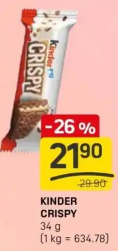 Flop Kinder crispy nabídka