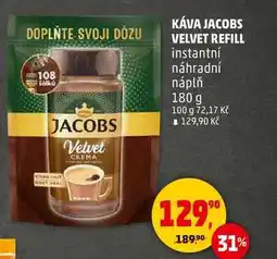 Penny Market KÁVA JACOBS VELVET REFILL, 180 g nabídka