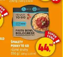 Penny Market ŠPAGETY PENNY TO GO, 350 g nabídka