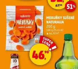 Penny Market MERUŇKY SUŠENÉ NATURALIA, 200 g nabídka