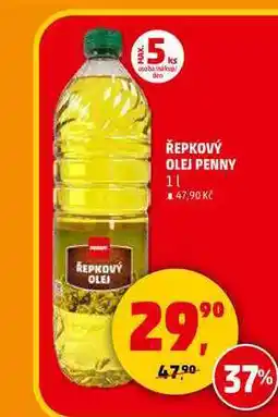 Penny Market ŘEPKOVÝ OLEJ PENNY, 1 l nabídka