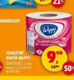 Penny Market TOALETNÍ PAPÍR WIPPY, 1 role nabídka