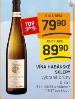 Flop Vína Habánské sklepy nabídka