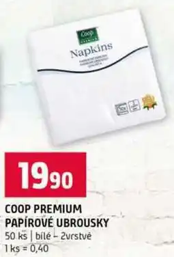 Terno COOP PREMIUM PAPÍROVÉ UBROUSKY 50 ks nabídka
