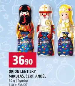 Terno ORION LENTILKY MIKULÁŠ, ČERT, ANDĚL 50 g nabídka