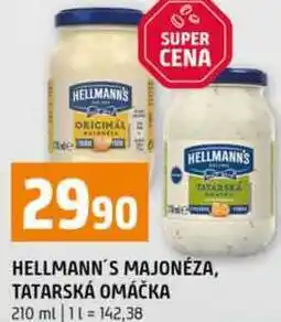 Terno HELLMANN'S MAJONÉZA, TATARSKÁ OMÁČKA 210 ml nabídka