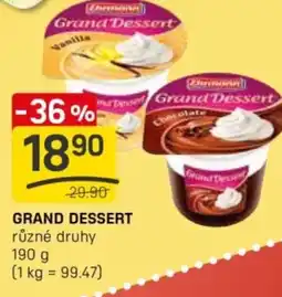 Flop Grand dessert nabídka