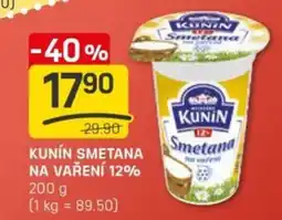 Flop Kunin smetana na vaření 12% nabídka