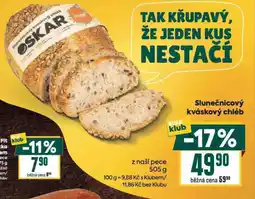 Billa Skunečnicový kváskový chléb nabídka