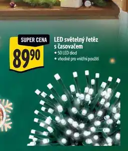 Albert LED světelný řetěz s časovačem - 50 LED diod vhodné pro vnitřní použití nabídka