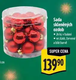 Albert Sada skleněných ozdob 24 ks nabídka