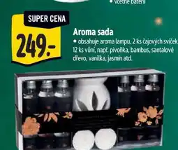 Albert Aroma sada • obsahuje aroma lampu, 2 ks čajových svíček 12 ks vůní nabídka