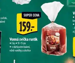 Albert Vonná svíčka rustik 1ks 9x9 cm nabídka