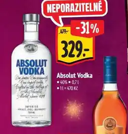 Albert Absolut Vodka 40% 0,71 nabídka