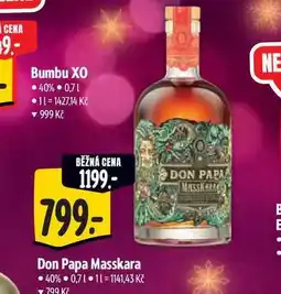 Albert Bumbu XO 40% 0,7 l nabídka