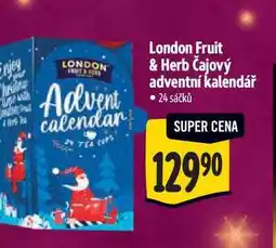 Albert London Fruit & Herb Čajový adventní kalendář 24 sáčků nabídka