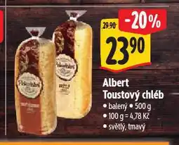Albert Toustový chléb nabídka
