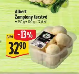 Albert Žampiony čerstvé nabídka