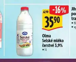 Albert Olma selské mléko čerstvé nabídka
