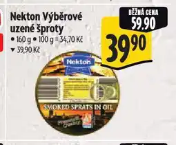 Albert Nekton výběrové šproty uzené v oleji nabídka