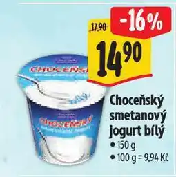 Albert Choceňský smetanový jogurt nabídka