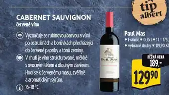 Albert Paul mas cabernet sauvignon nabídka