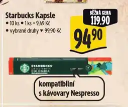 Albert Starbucks kávové kapsle nabídka